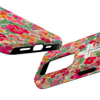 Floral Faith Cross Art iPhone Case | MagSafe Compatible