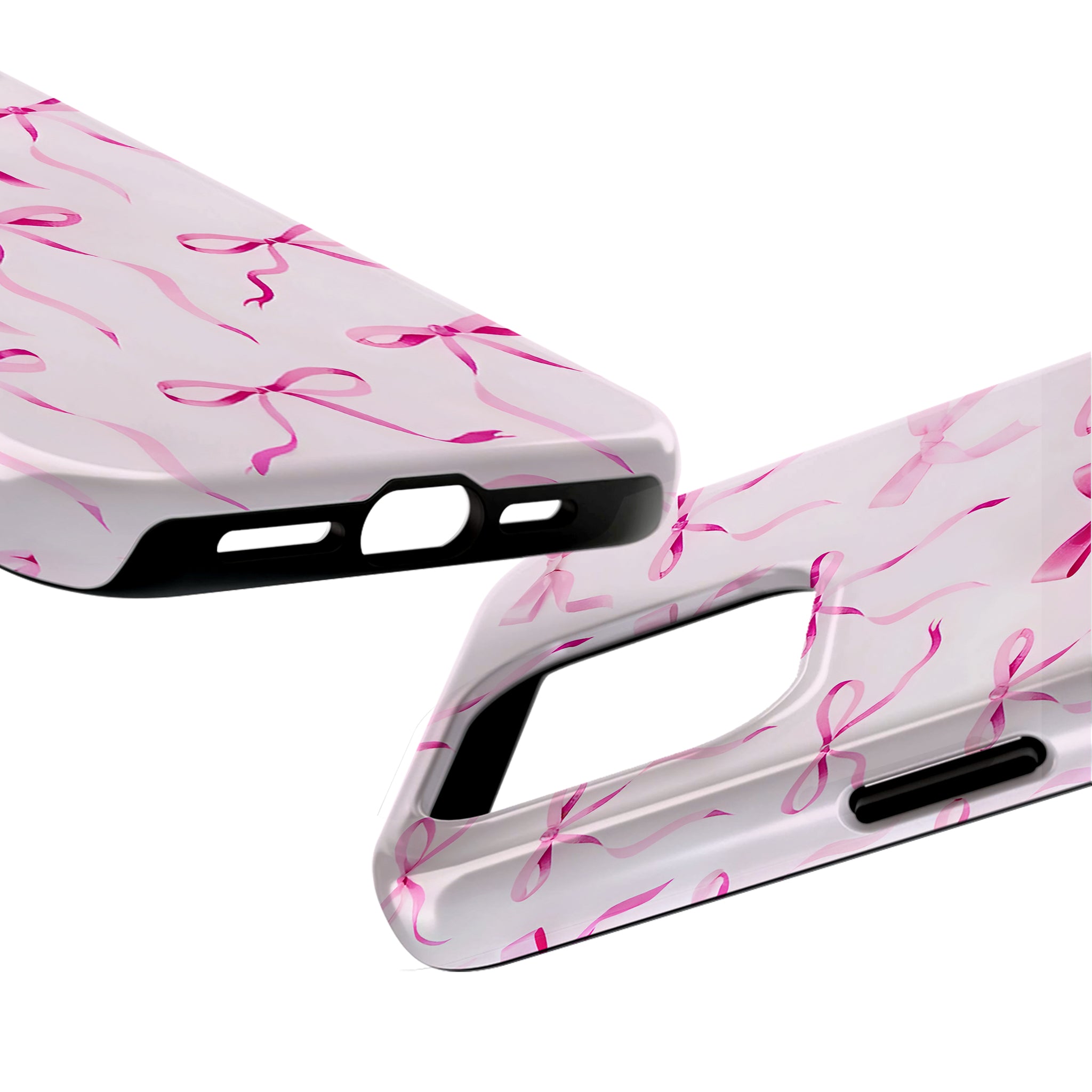 Pink Bow Art iPhone Case | MagSafe Compatible