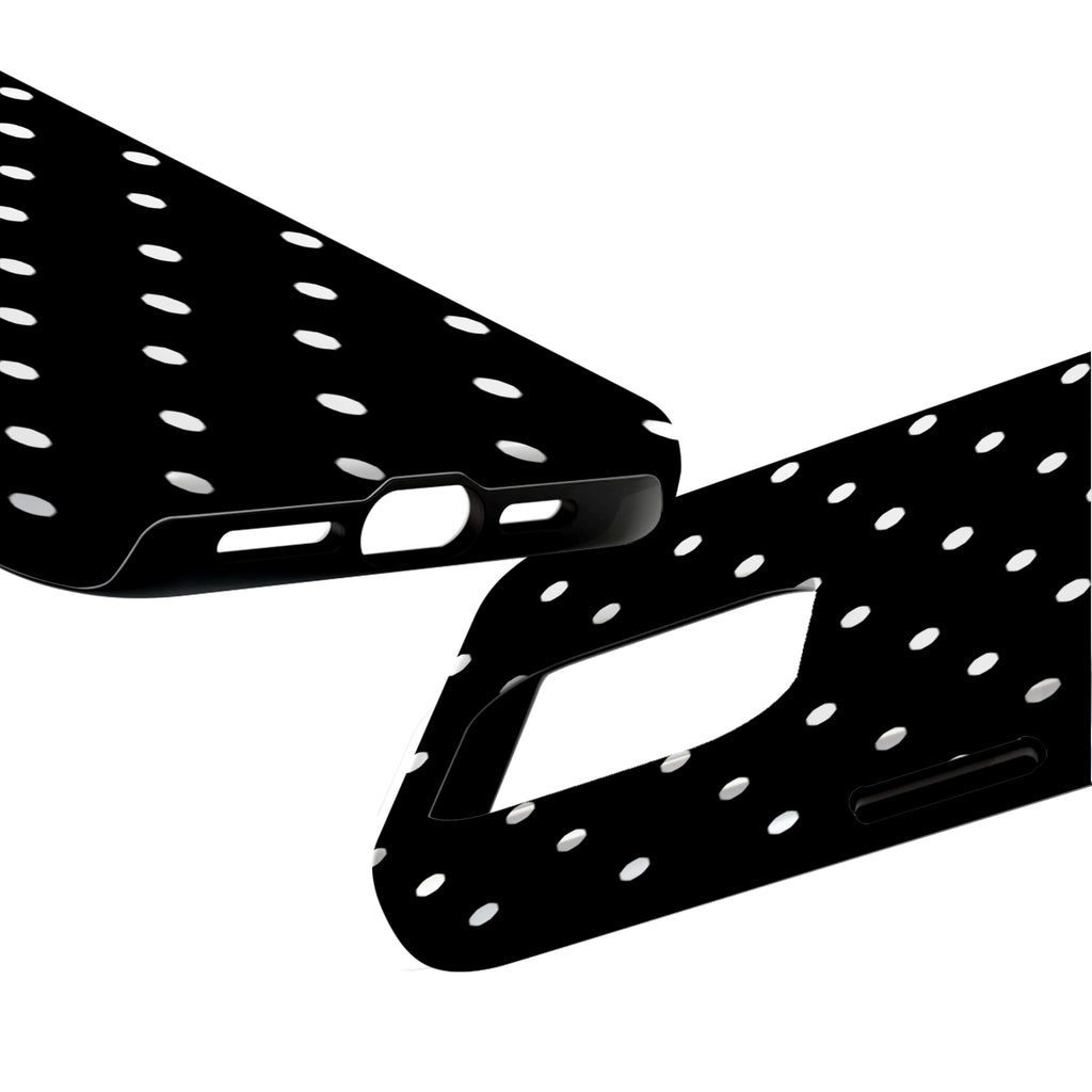 Black White Polka Dot Art iPhone Case | MagSafe Compatible