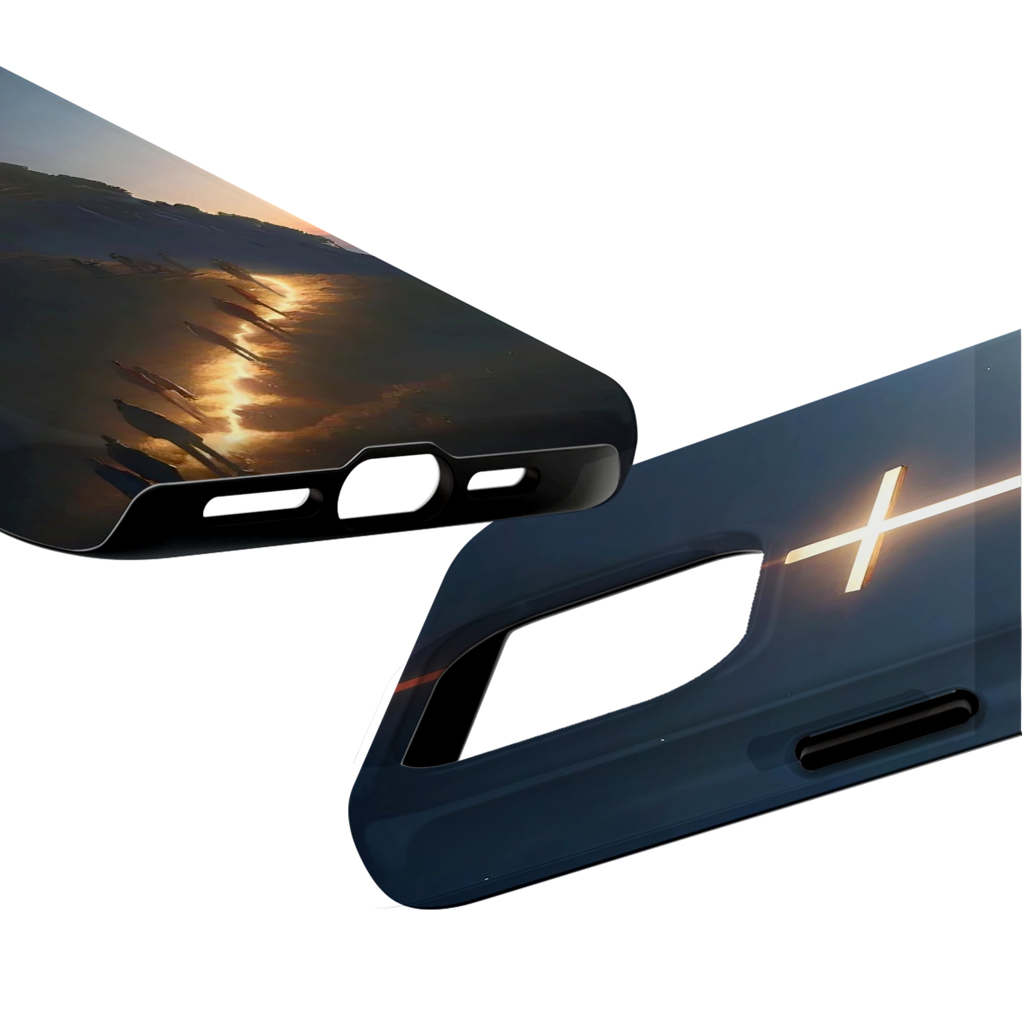 Mountain Cross Art iPhone Case | MagSafe Compatible