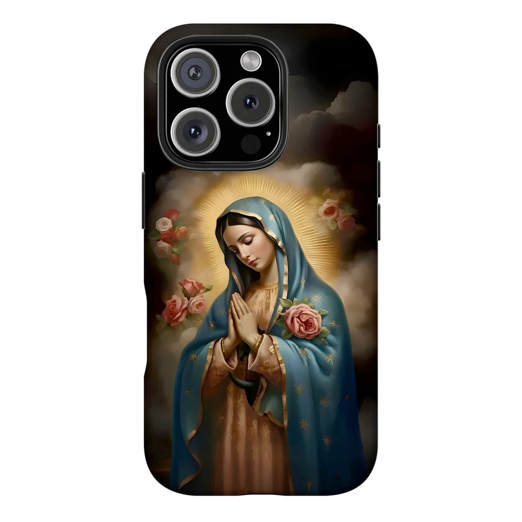 Vintage Oil Virgin Mary Art iPhone Case | MagSafe Compatible