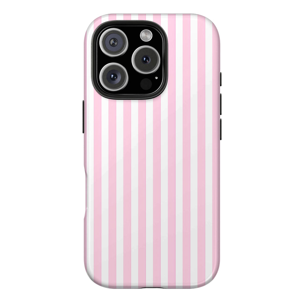 Pink Stripe Art iPhone Case | MagSafe Compatible