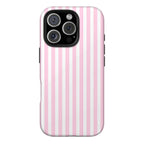 Pink Stripe Art iPhone Case | MagSafe Compatible