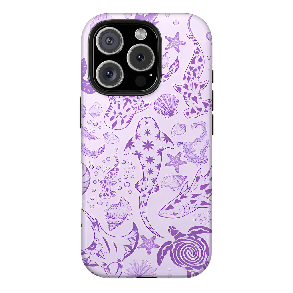 Purple Sea Creature Art iPhone Case | MagSafe Compatible