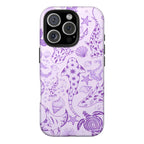 Purple Sea Creature Art iPhone Case | MagSafe Compatible