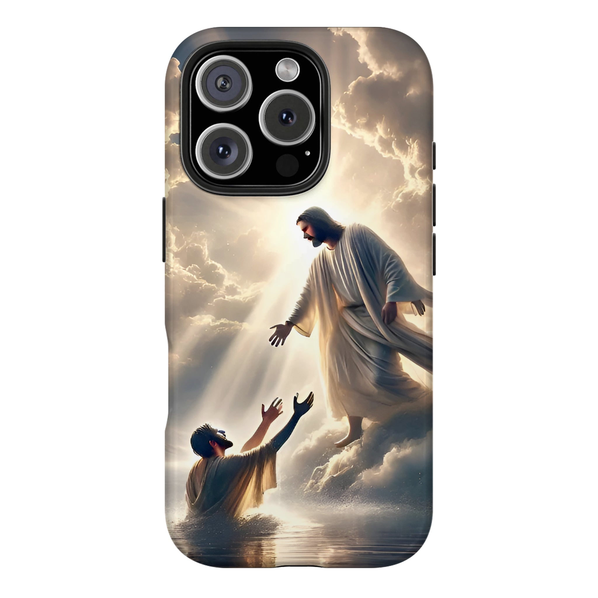 Jesus Rescue Art iPhone Case | MagSafe Compatible