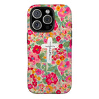 Floral Faith Cross Art iPhone Case | MagSafe Compatible