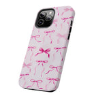 Pink Bow Art iPhone Case | MagSafe Compatible