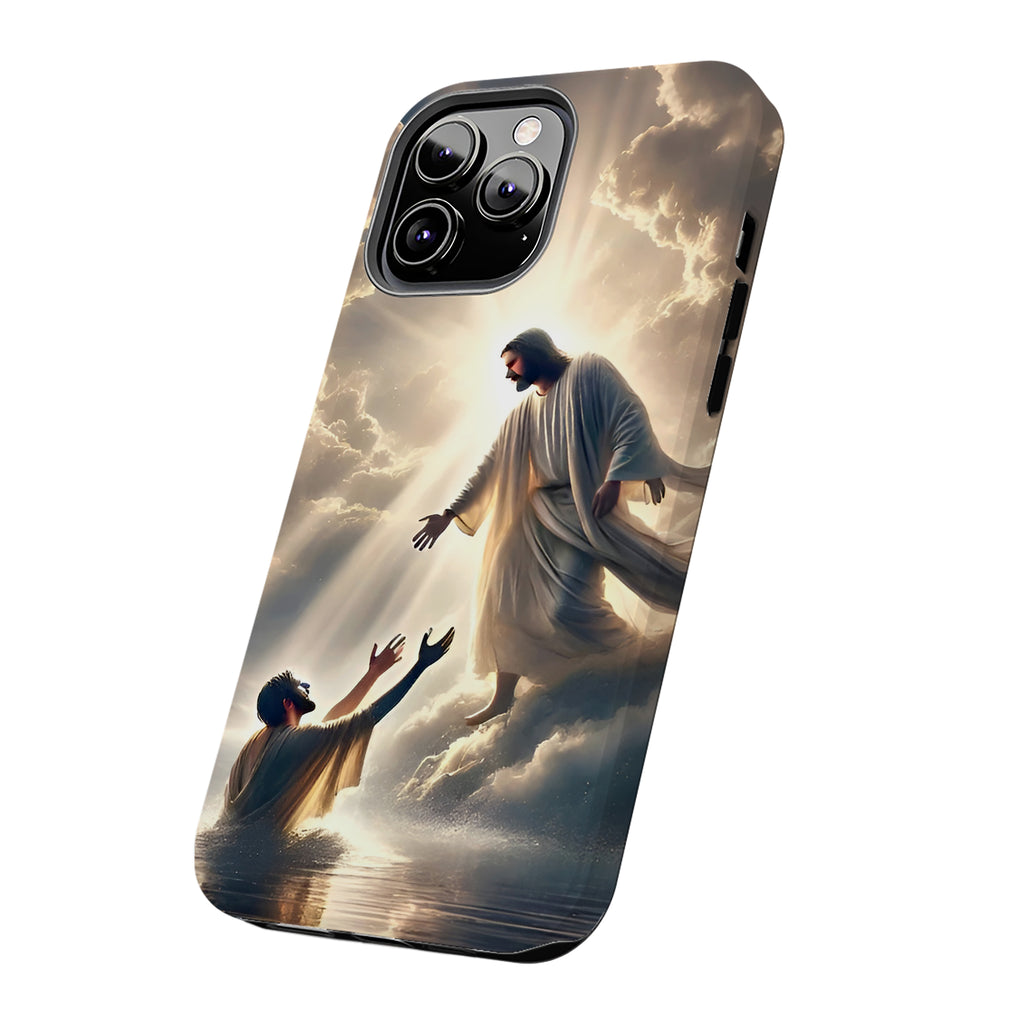 Jesus Rescue Art iPhone Case | MagSafe Compatible