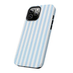 Light Blue Stripe Art iPhone Case | MagSafe Compatible
