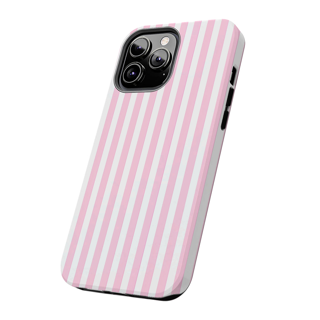 Pink Stripe Art iPhone Case | MagSafe Compatible