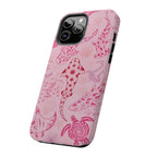 Pink Sea Animal Art iPhone Case | MagSafe Compatible