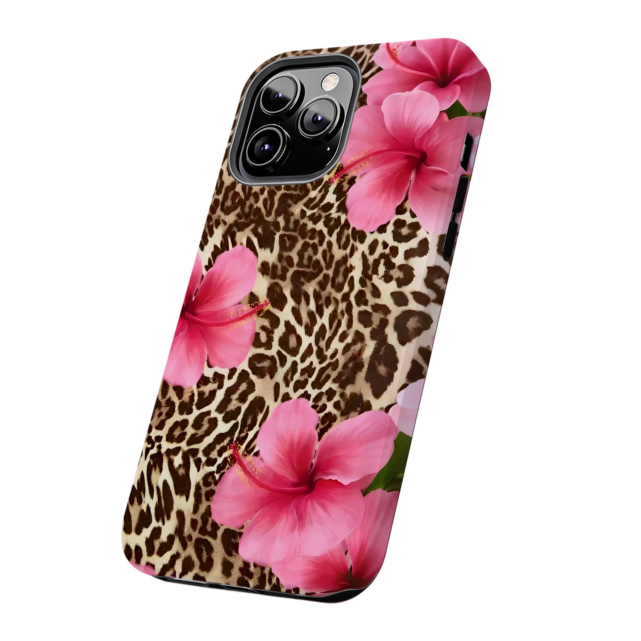 Leopard Hibiscus Art iPhone Case | MagSafe Compatible