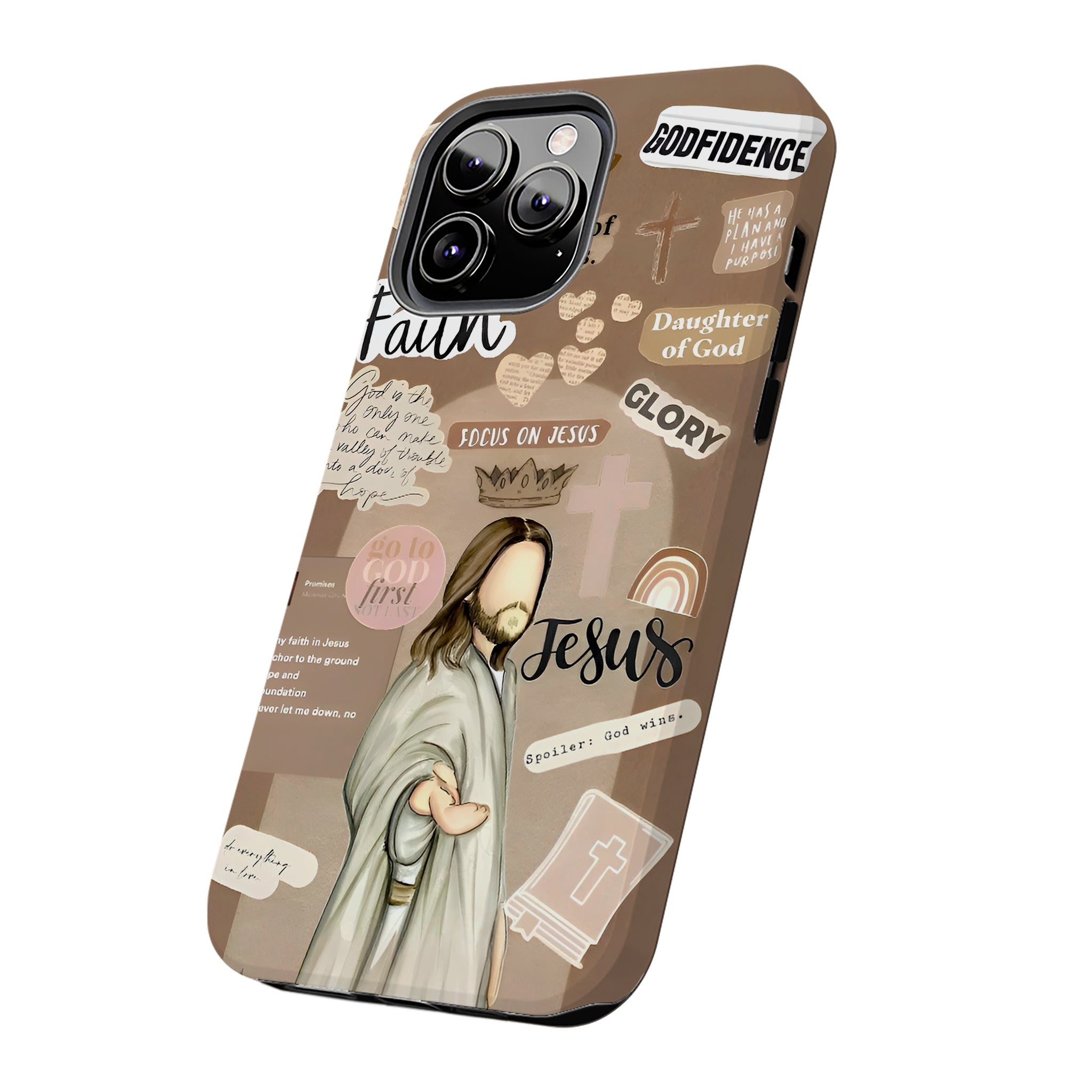Jesus Faith Collage Art iPhone Case | MagSafe Compatible
