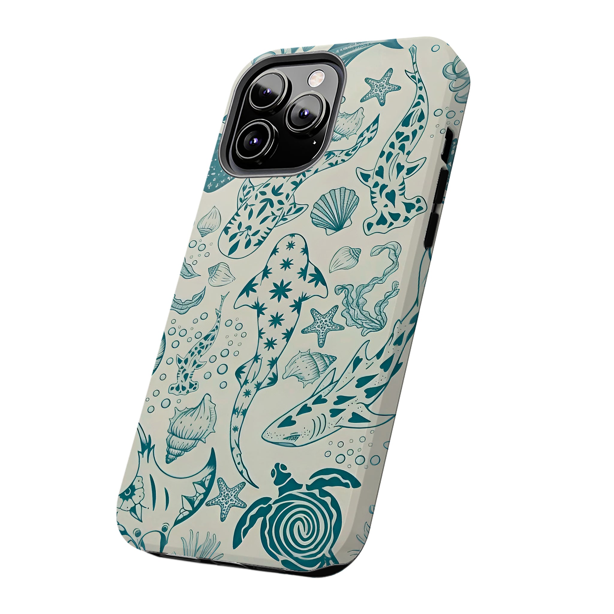 Vintage Ocean Marine Creature Art iPhone Case | MagSafe Compatible