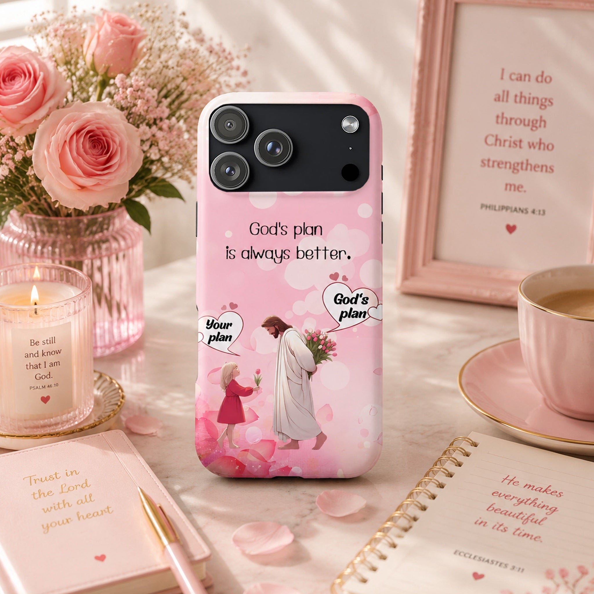 Cute Cartoon Jesus Art iPhone Case | MagSafe Compatible