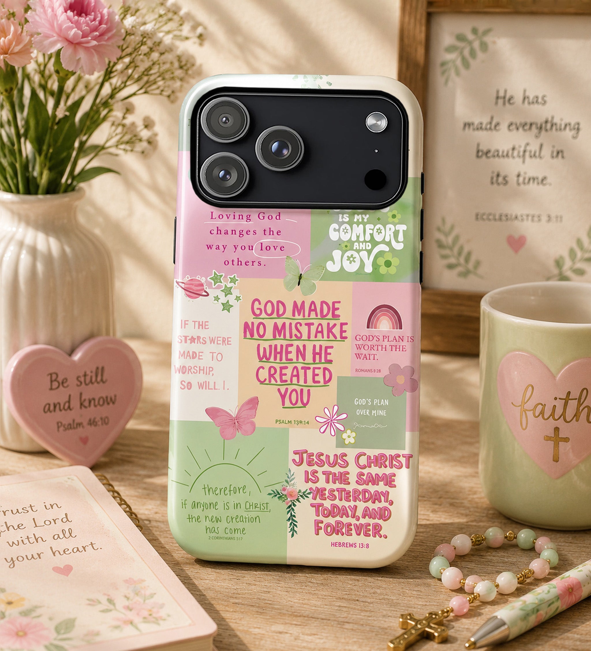 Faith Collage Art iPhone Case | MagSafe Compatible