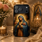 Vintage Oil Virgin Mary Art iPhone Case | MagSafe Compatible