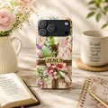 Floral Cross Jesus Art iPhone Case | MagSafe Compatible