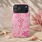 Pink Sea Animal Art iPhone Case | MagSafe Compatible
