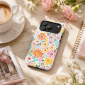 Luxury Colorful Retro Floral iPhone Case | MagSafe Compatible