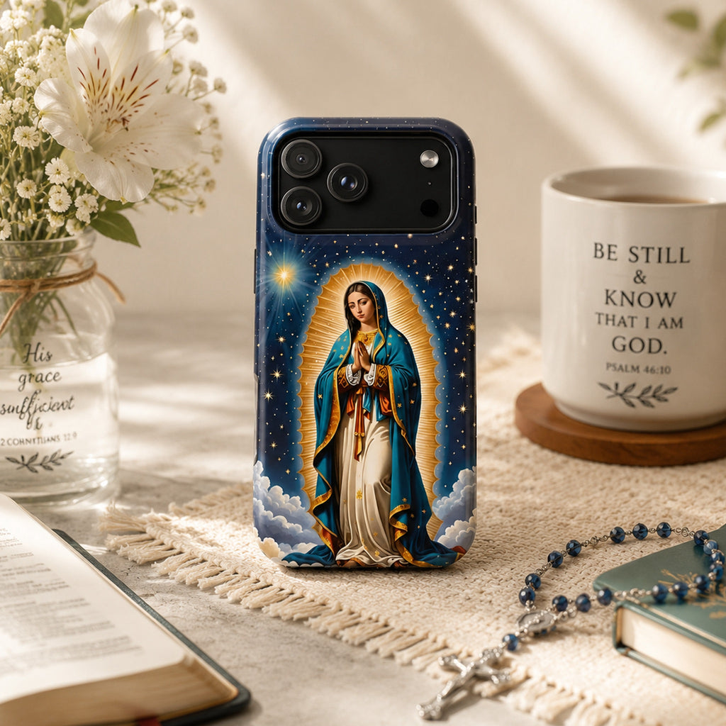 Virgin Mary Art iPhone Case | MagSafe Compatible