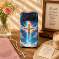 Jesus Crucifix Glowing Cross Art iPhone Case | MagSafe Compatible