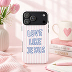 Minimal Stripe Christian Art iPhone Case | MagSafe Compatible