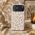 Beige Leopard Art iPhone Case | MagSafe Compatible