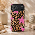 Leopard Glitter Star Art iPhone Case | MagSafe Compatible