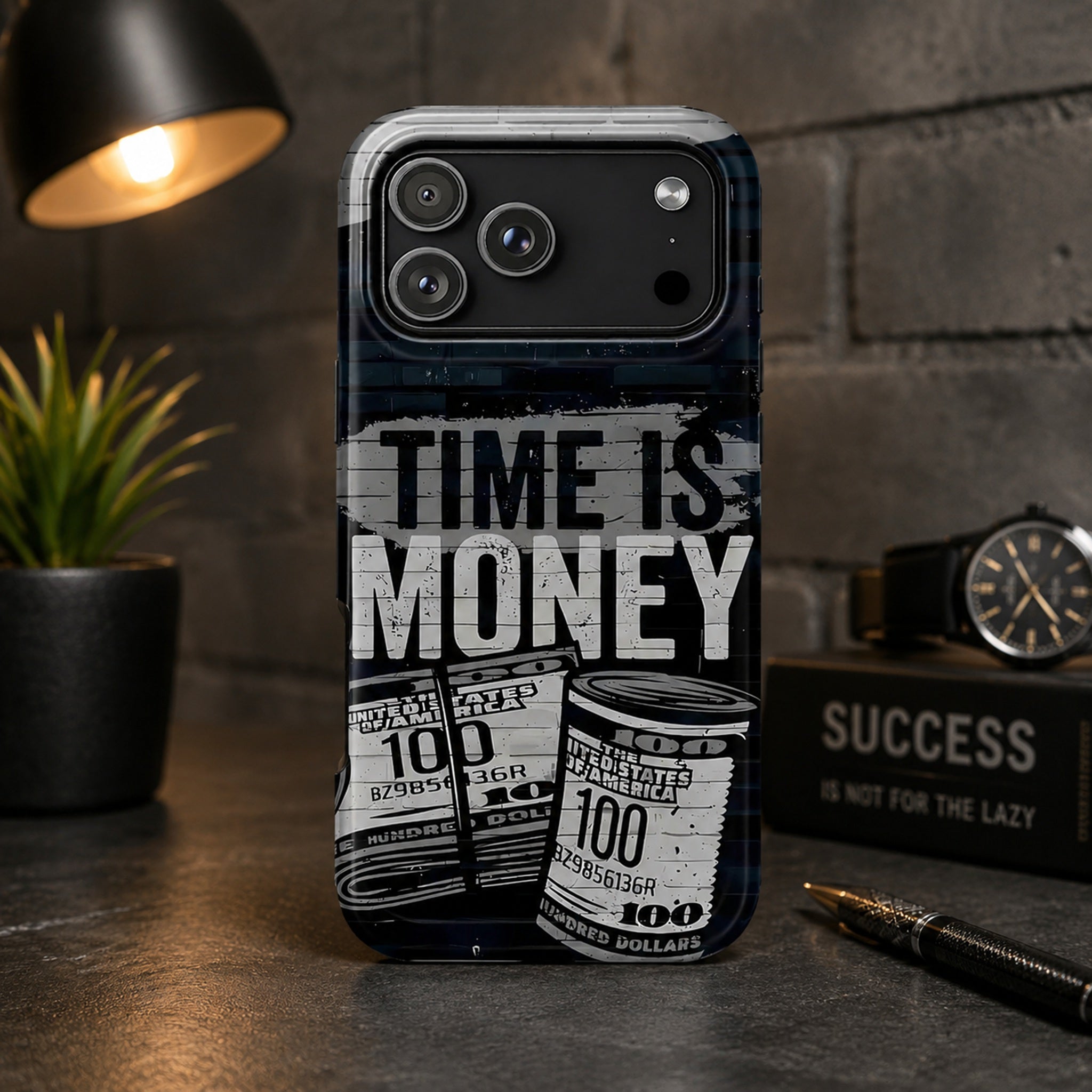 Time Is Money Art iPhone Case | MagSafe Compatible